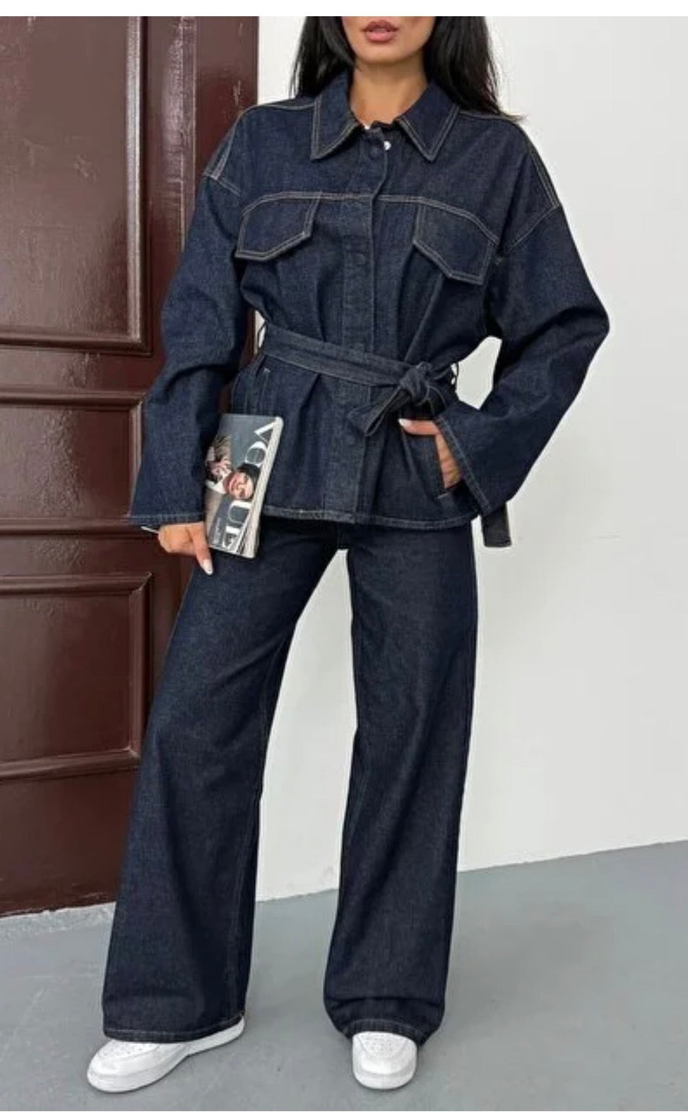 سوت جينز عصري أنيق