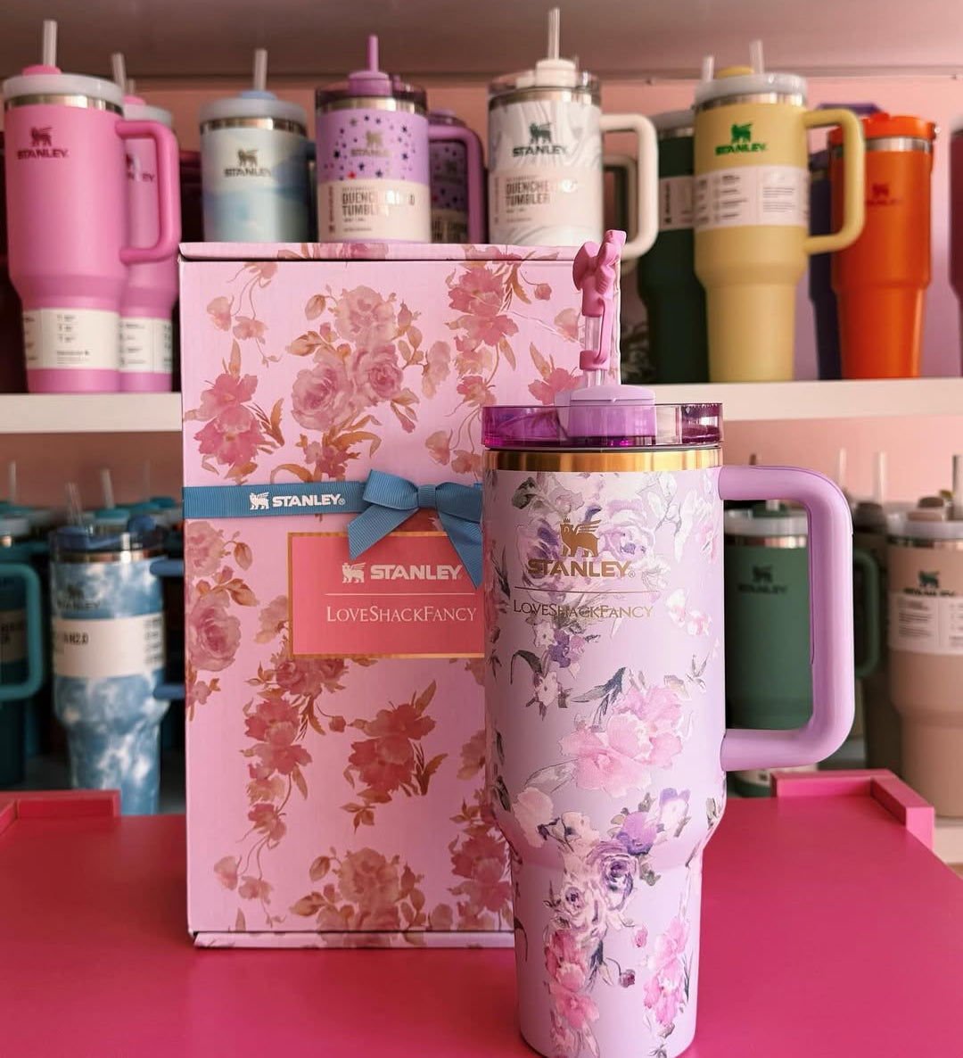 ستانلي مزخرف ورد بنفسجي