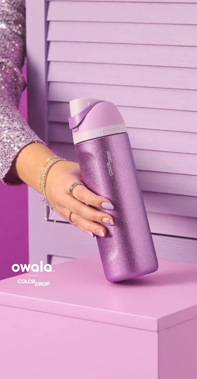 مج أولا حراري مع غطاء – لون موف لامع بتصميم عصري