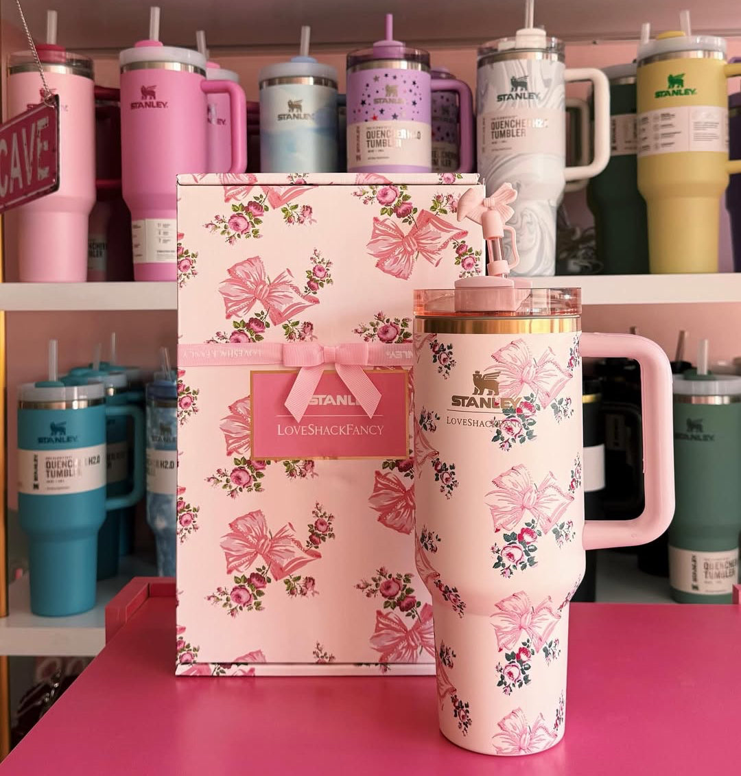 ستانلي مزخرف فيونكة وردي