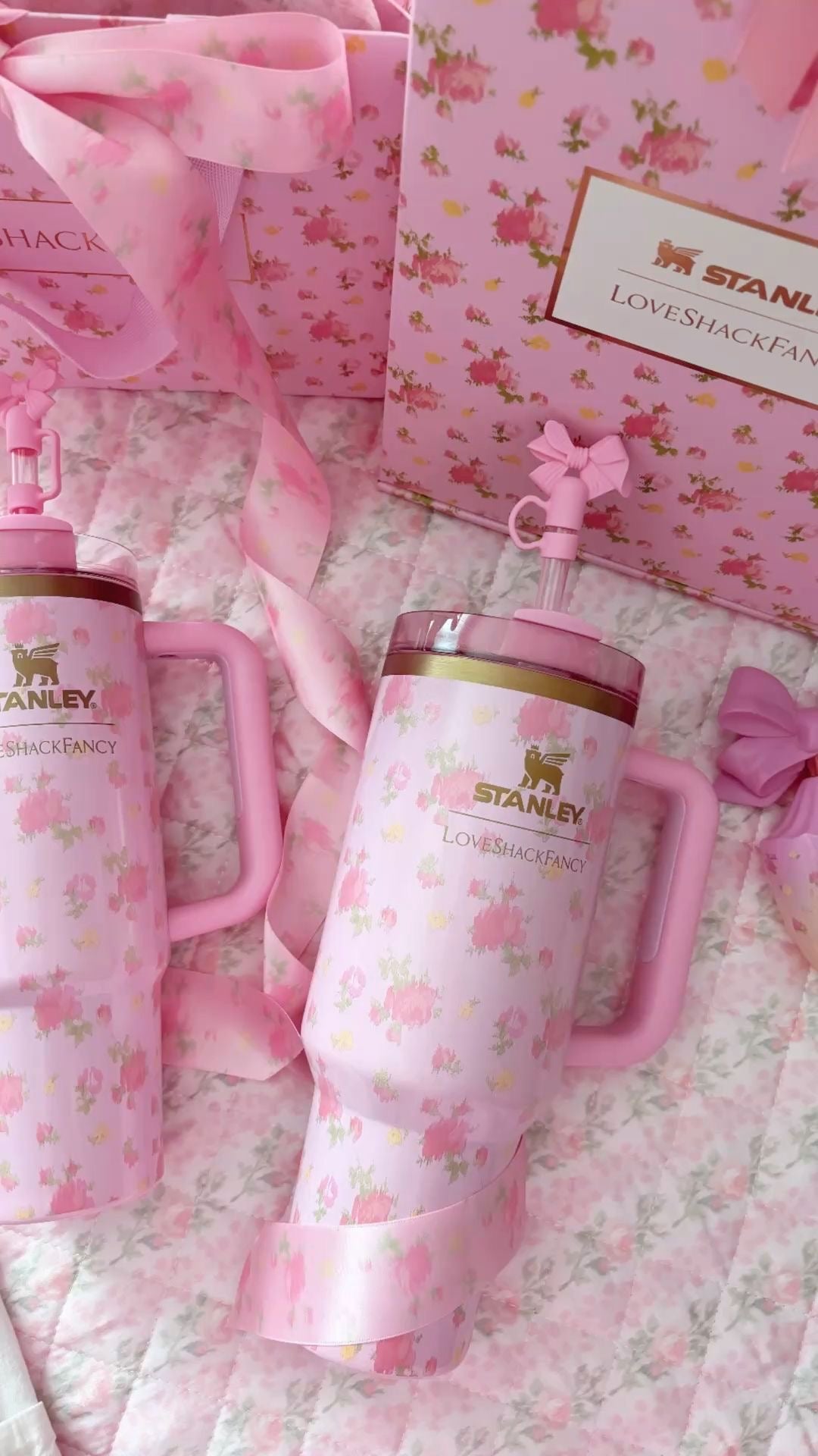 ستانلي مزخرف ورد وردي اصدار جديد