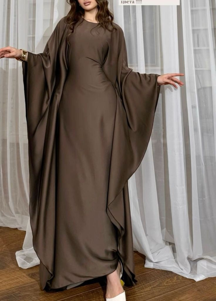 دراعة ستن حرير ستايل فراشة جوزي